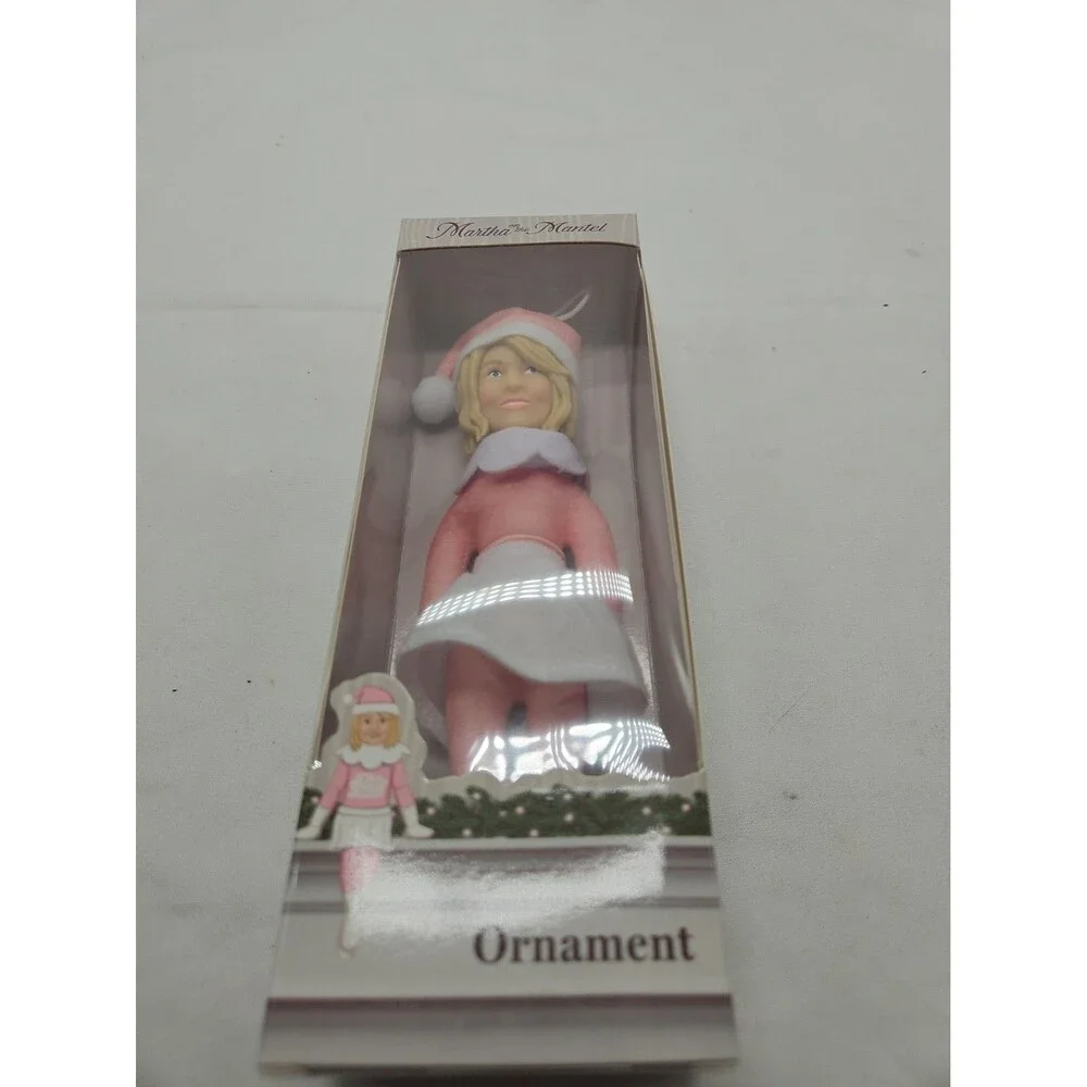 7 in Martha Stewart Pink Elf Martha on the Mantle A Holiday Collectible Ornament